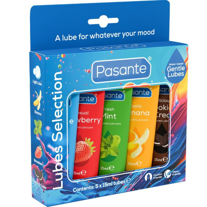 Pack Lubricantes Sabores Varios 5 Uds x 15 ml