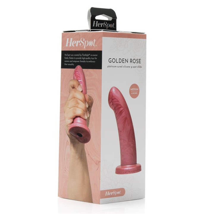 Herspot Dildo Golden Rose M