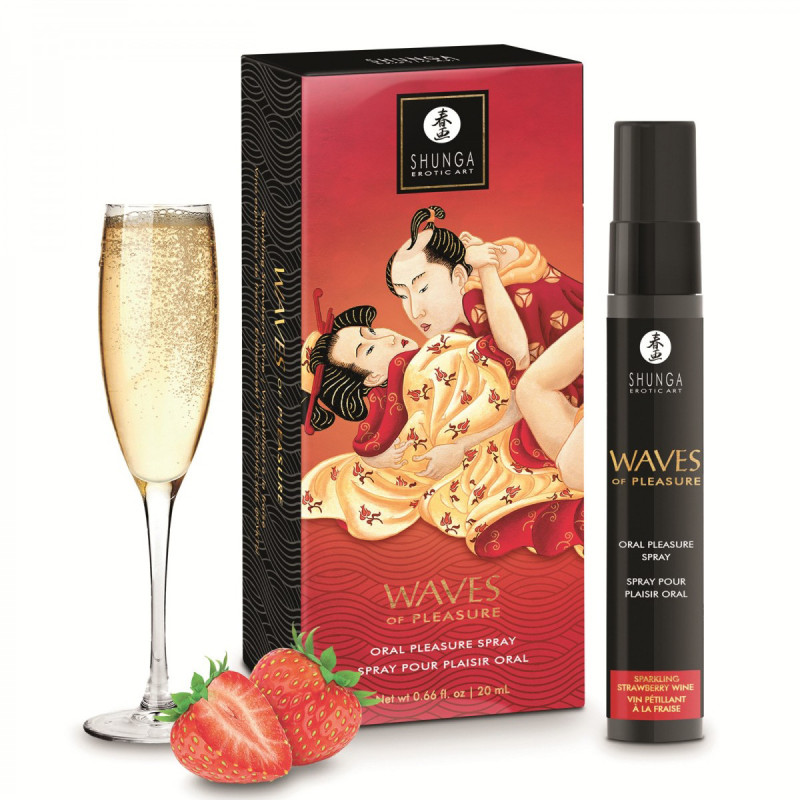 Waves Pleasure Spray Oral Seductor Fresa 20 ml