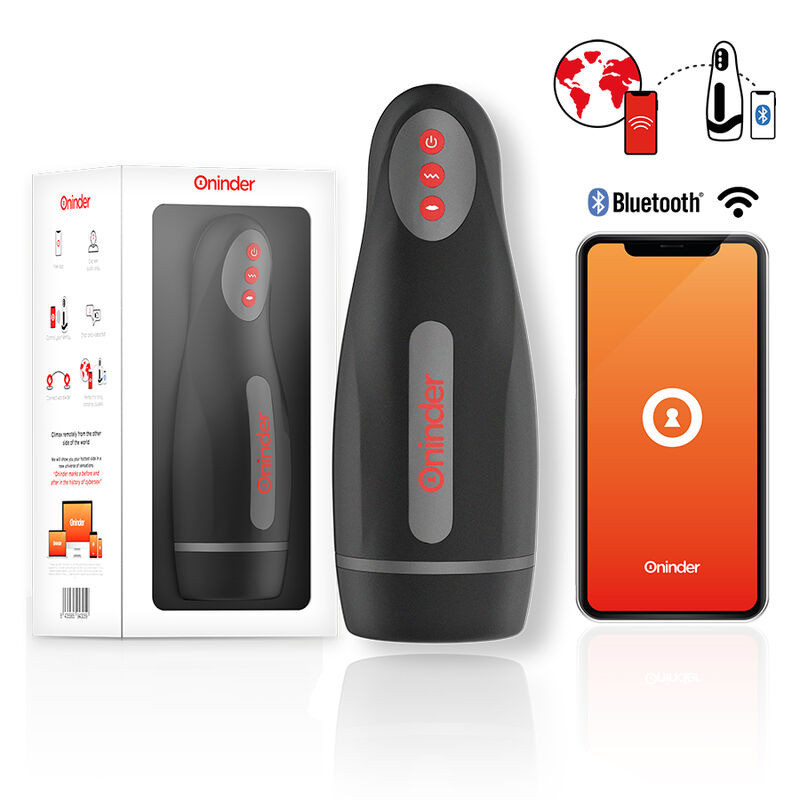 Seoul Masturbador Masculino de Compresión y Vibración con App