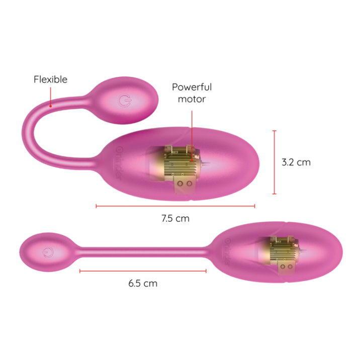 Tokyo Huevo Vibrador Rosa con App