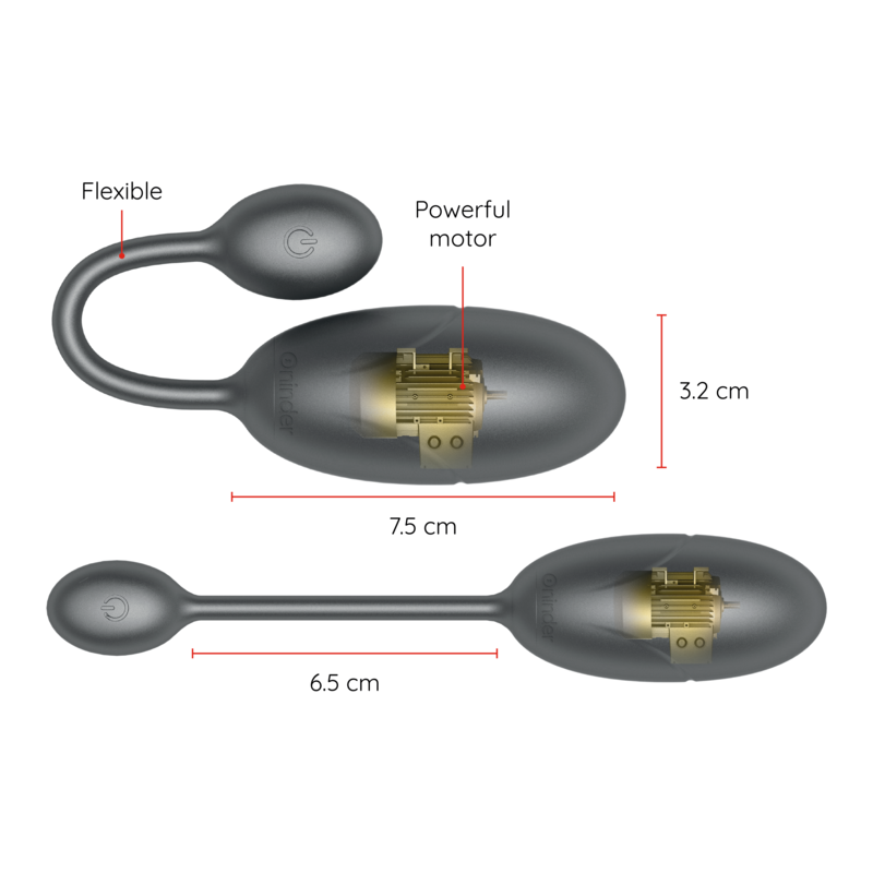 Tokyo Huevo Vibrador Negro con App
