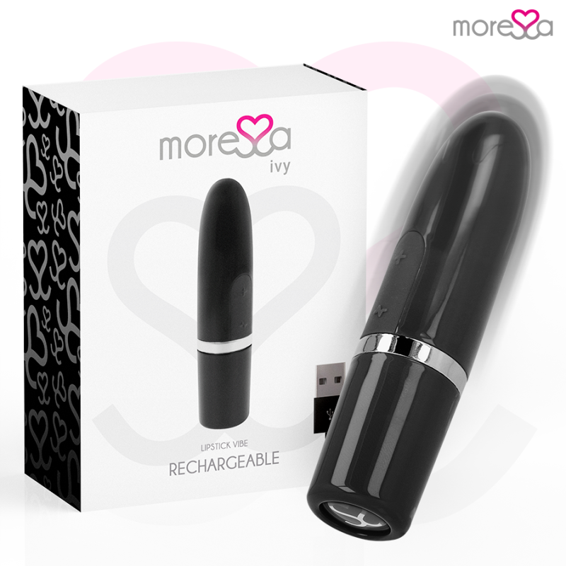 Ivy Masajeador Simulador Labial de Viaje Negro