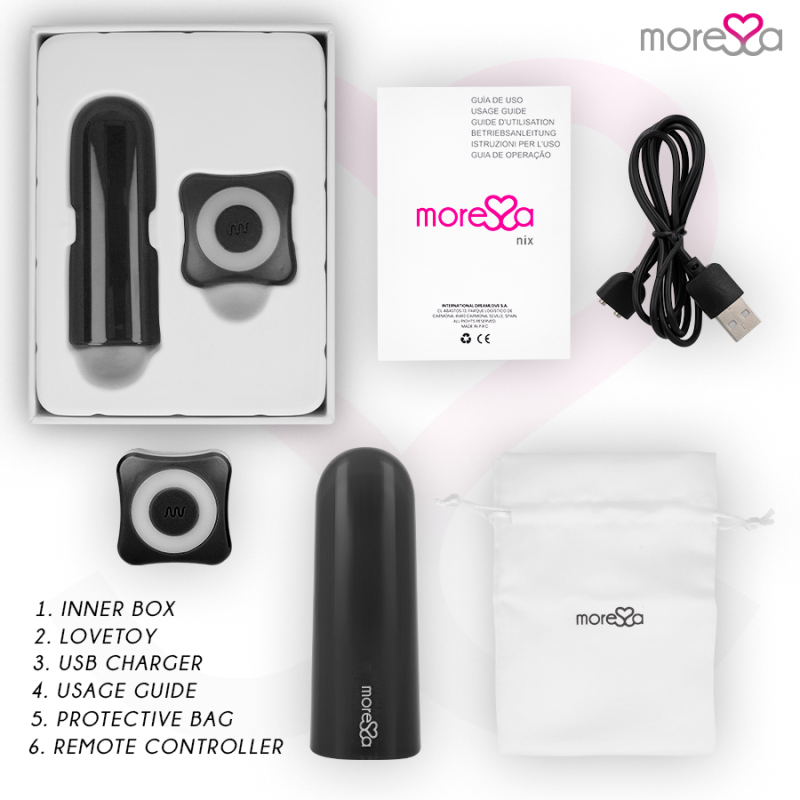 Nix Vibrador Multi Control Remoto Negro