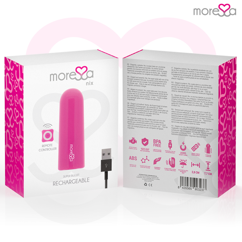 Nix Vibrador Multi Control Remoto Rosa