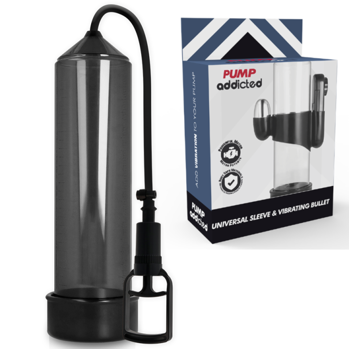 Bomba Erección RX7 Negro con Vibrador