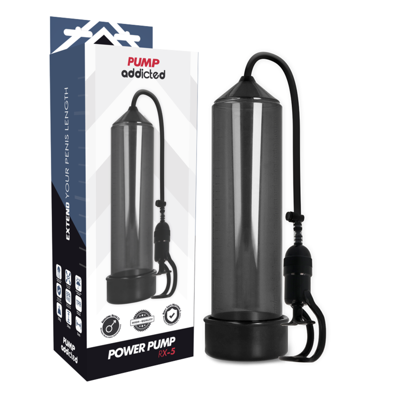 Bomba Erección RX5 Negro