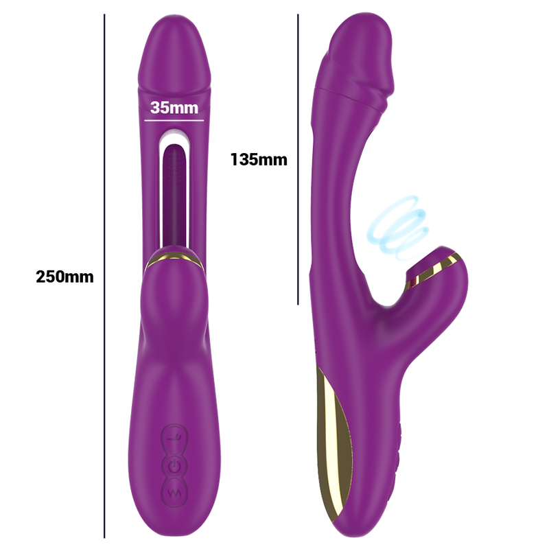 Ateneo Vibrador Multifuncion Morado