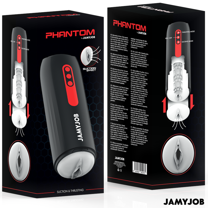 Phantom Masturbador Vagina Automático Succionador y Empuje