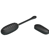 Doreen Huevo Vibrador de Lujo Negro Control Remoto