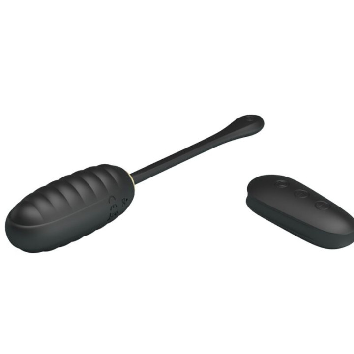 Doreen Huevo Vibrador de Lujo Negro Control Remoto