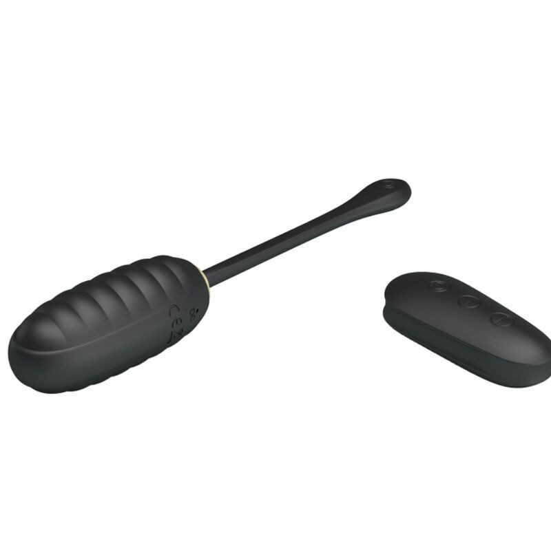 Doreen Huevo Vibrador de Lujo Negro Control Remoto