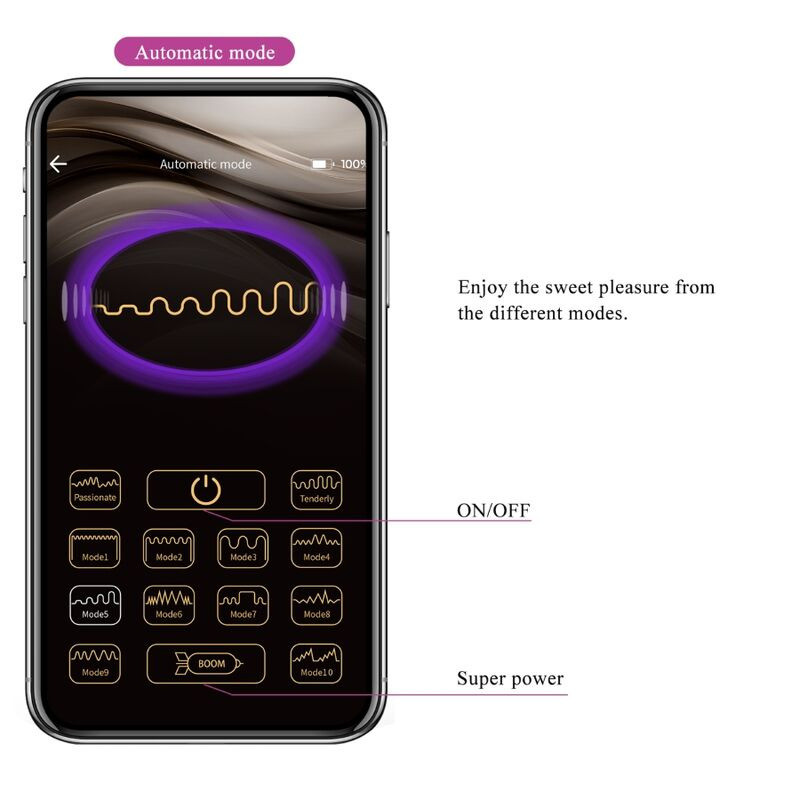 Fisherman Huevo Vibrador Lila App
