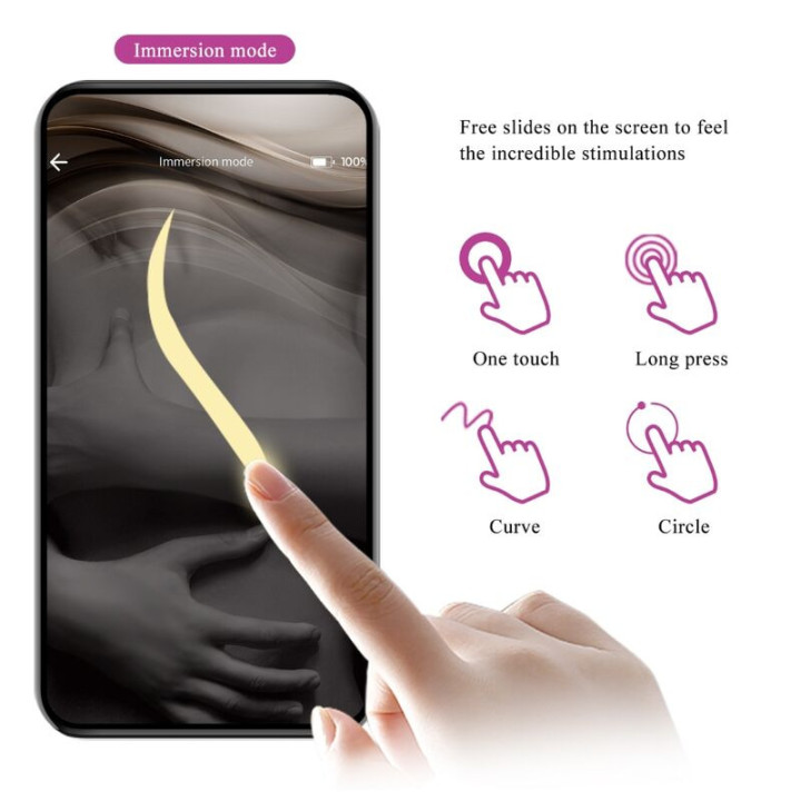 Fisherman Huevo Vibrador Lila App