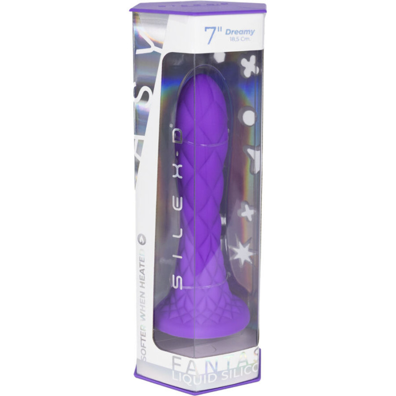 Dreamy Dildo Fantasy Termorreactivo Violeta 18,5 cm