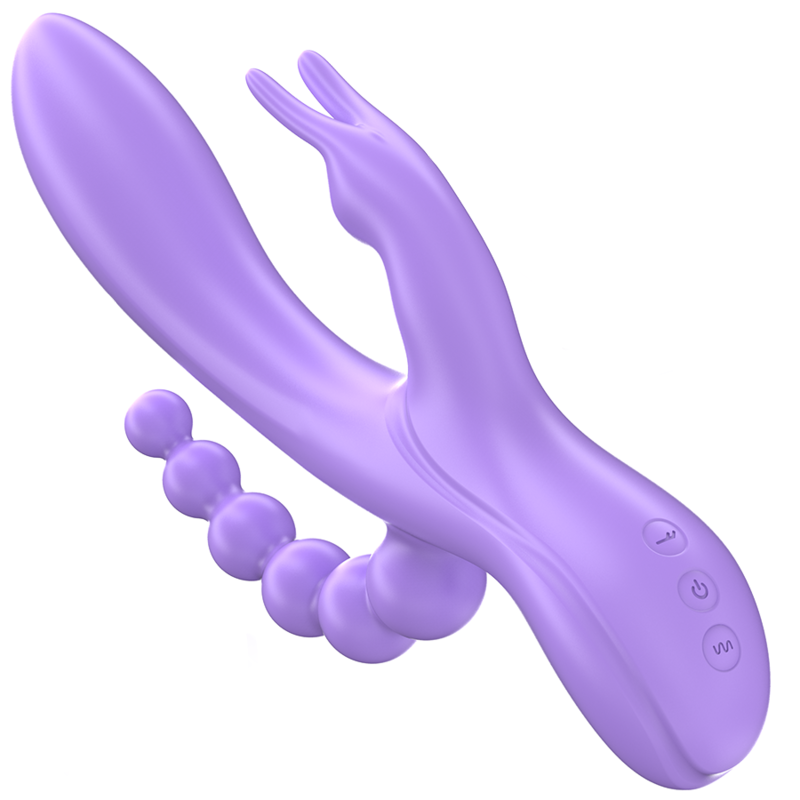 Miko Triple Vibrador Morado