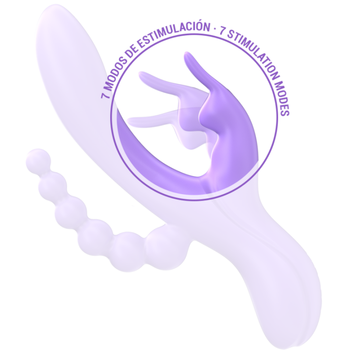 Miko Triple Vibrador Morado