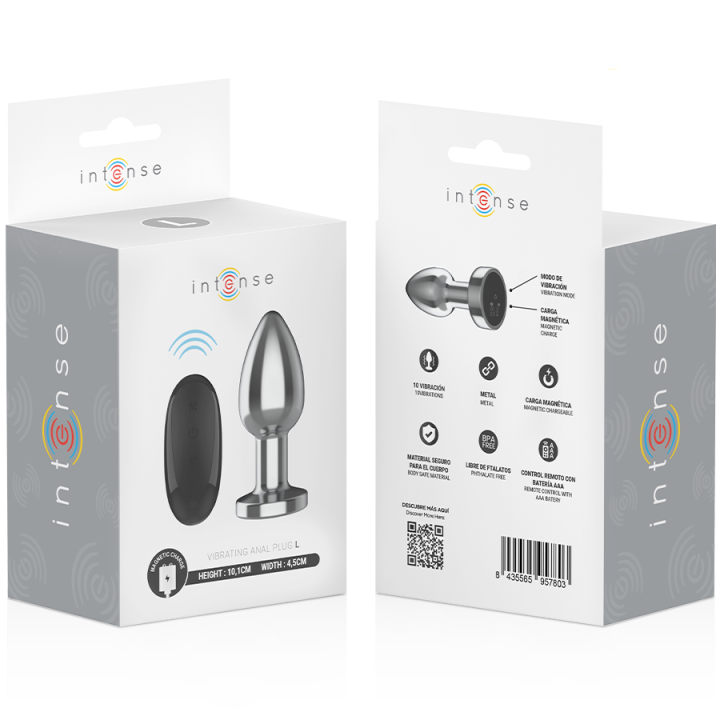 Plug Anal Vibrador L con Control Remoto
