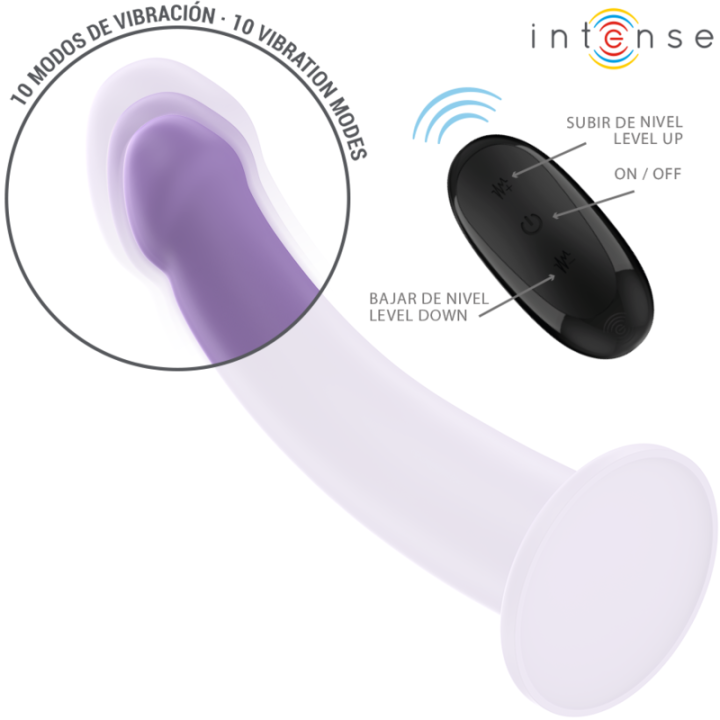 Eddie Vibrador Morado Control Remoto