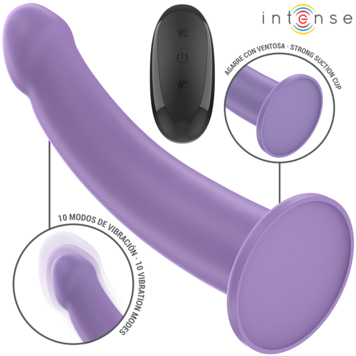 Eddie Vibrador Morado Control Remoto