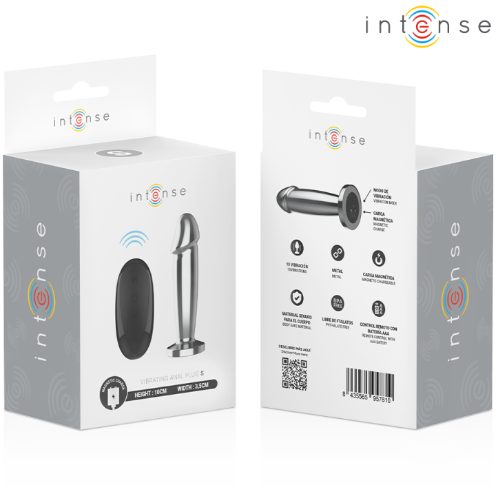 Plug Anal Dildo Vibrador Control Remoto Talla S