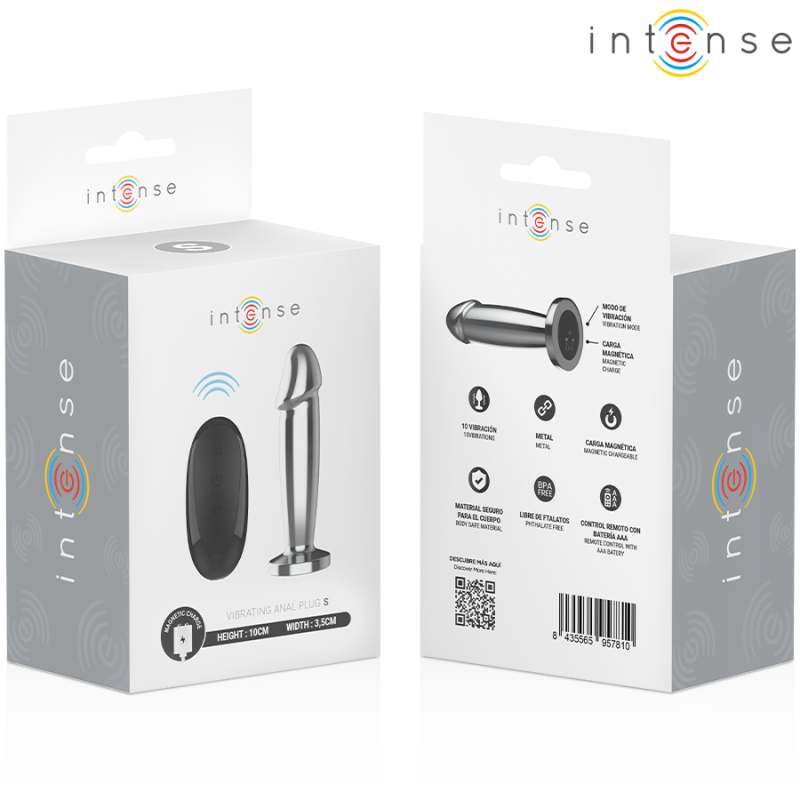 Plug Anal Dildo Vibrador Control Remoto Talla S