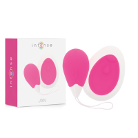 Jan Huevo Vibrador Control Remoto Rosa