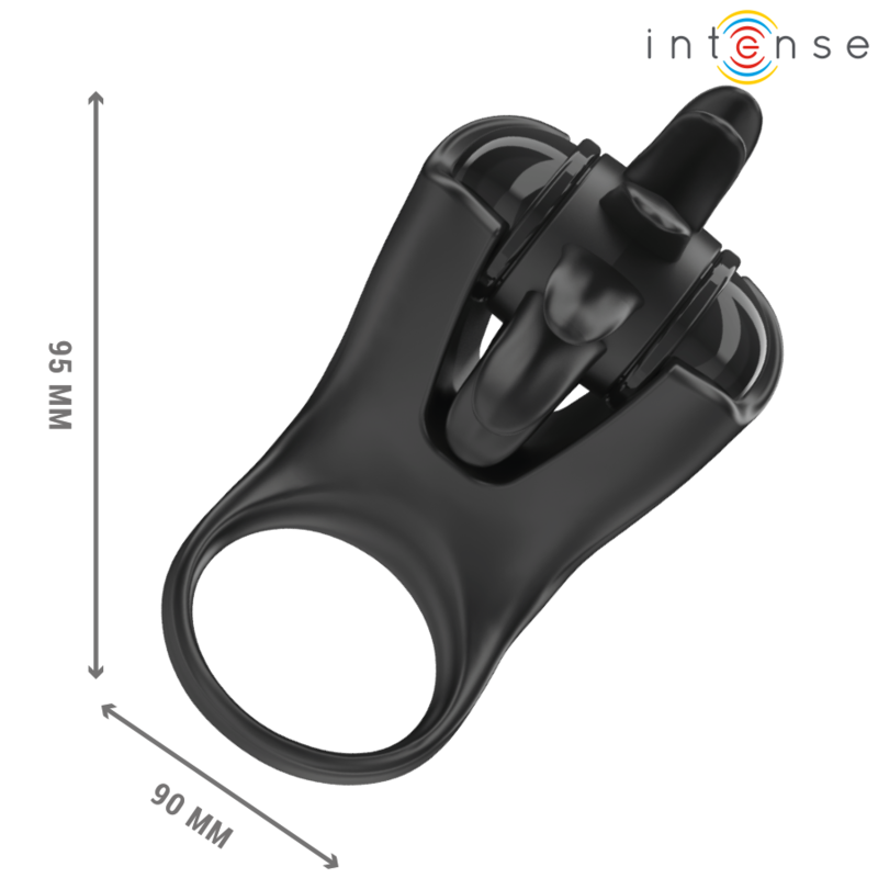 Mabel Anillo Vibrador Negro