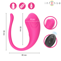 Olivia Huevo Vibrador Control Remoto Rosa