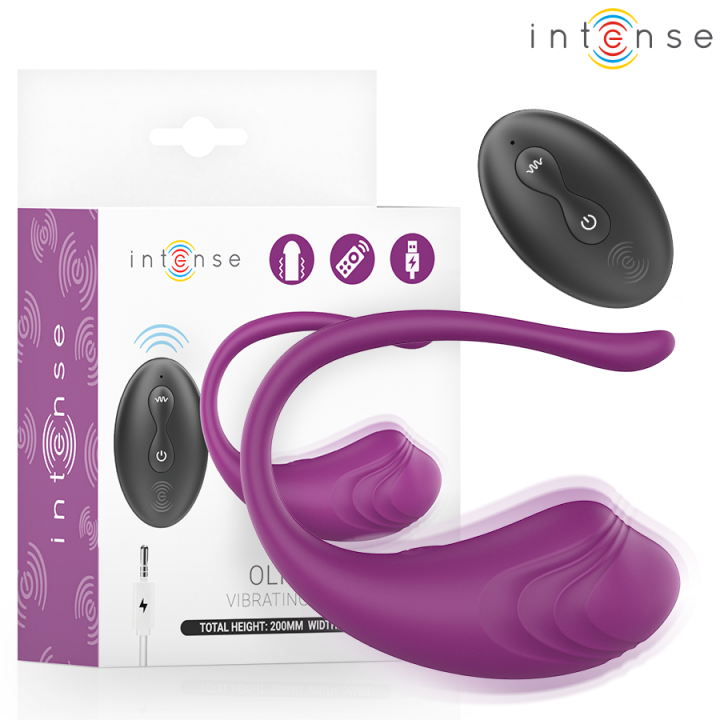 Olivia Huevo Vibrador con Control Remoto Morado