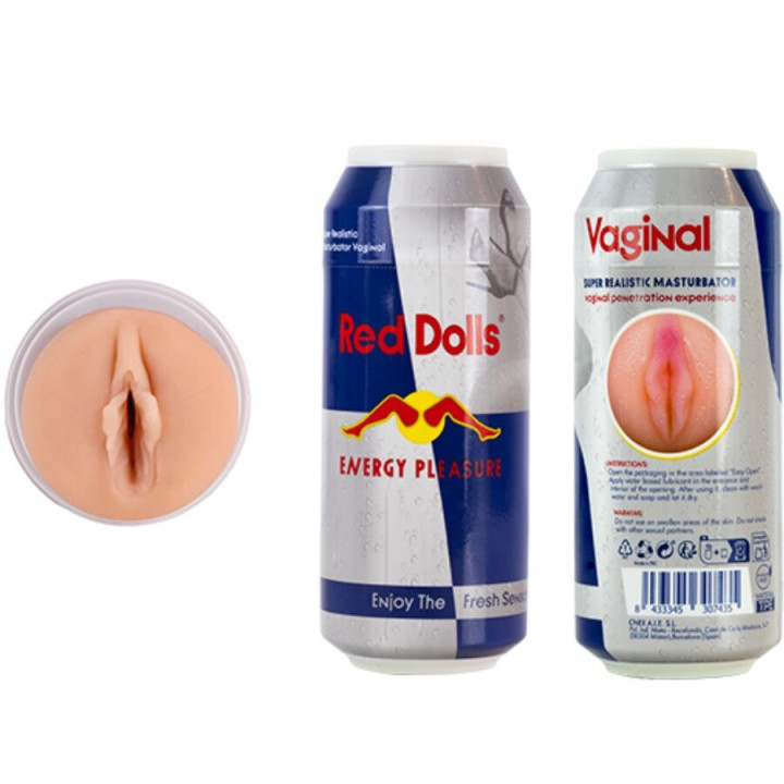 Red Doll Masturbador Masculino Vagina Bebida Energética