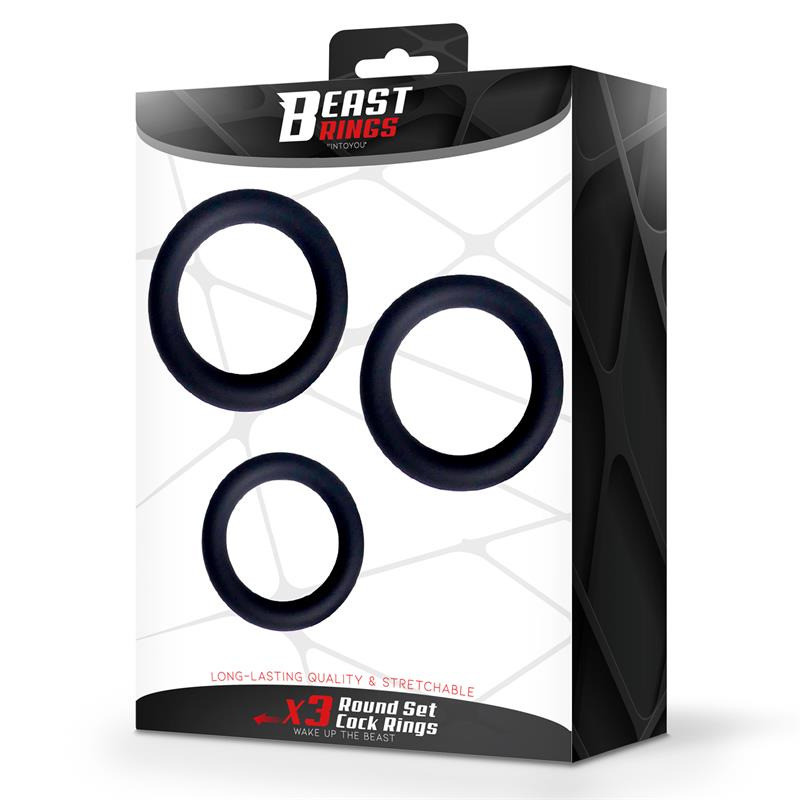 Set de 3 Anillos para el Pene S, M y L