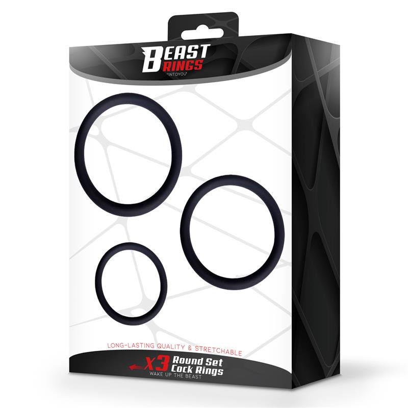 Set de 3 Anillos para el Pene S, M y L