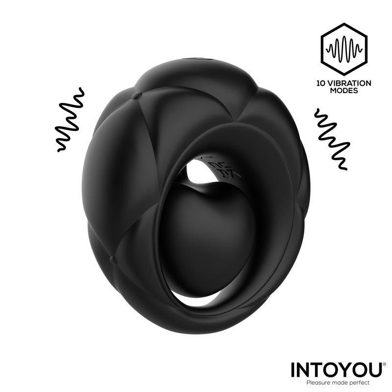 Torus Anillo Vibrador con Bola Clitoriana con Control Remoto