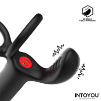 Magnor Dildo con anillo Doble y Estimulador de Testículos
