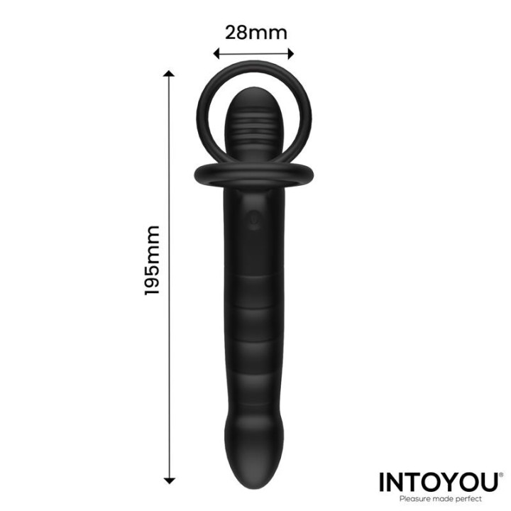 Magnor Dildo con anillo Doble y Estimulador de Testículos