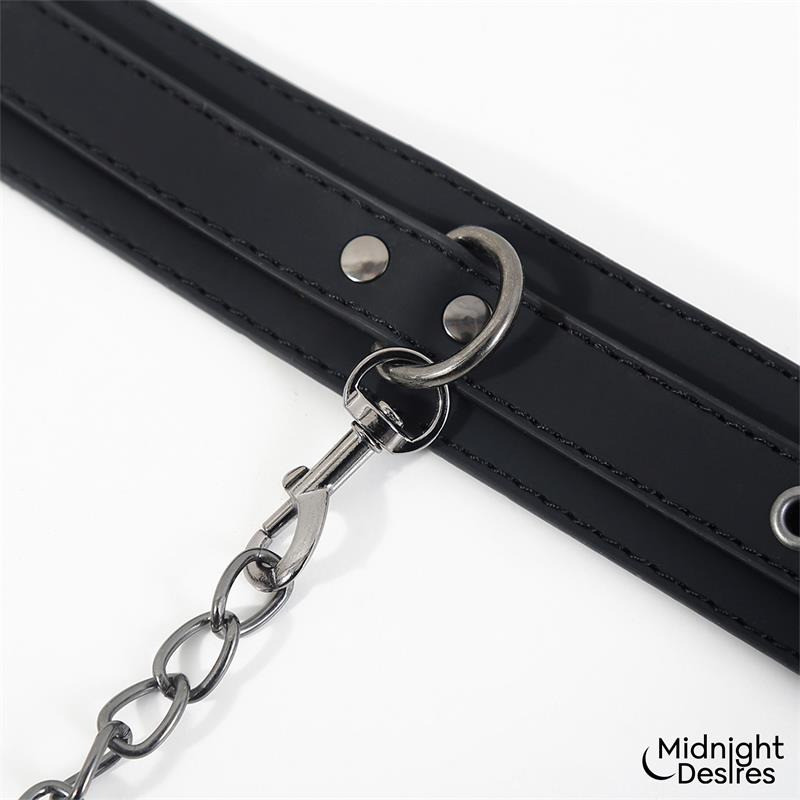 Collar con Esposas para Tobillos con Cadena