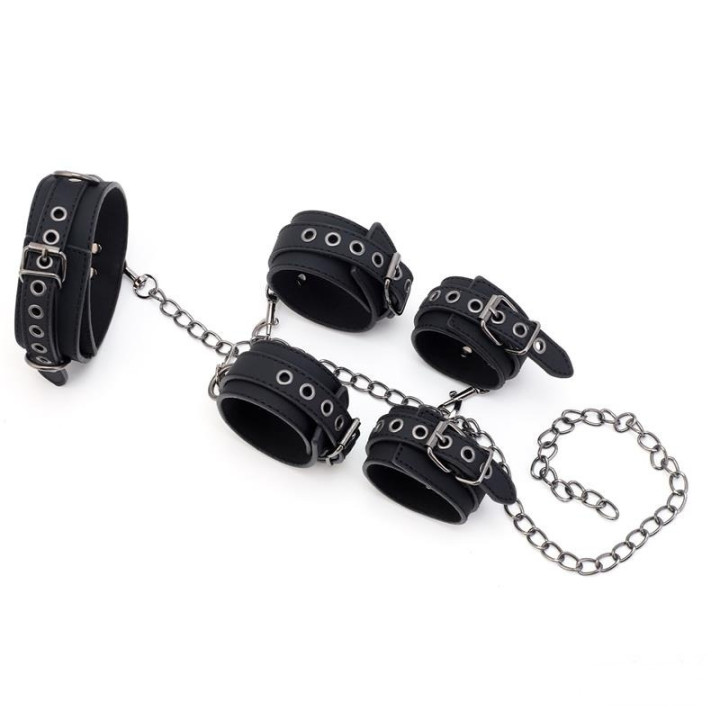 Set de Restricciones con Collar y Esposas