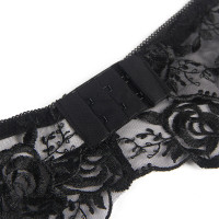 Set de 3 Piezas Estampado Floral Negro