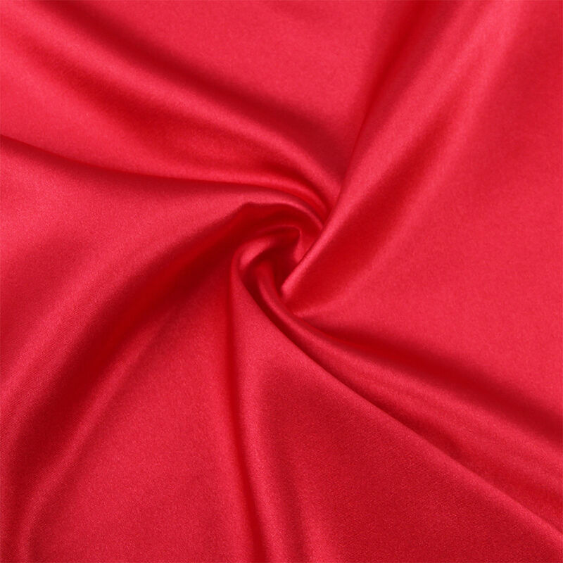 Camison de Encaje Espalda Transparente y Tanga Rojo
