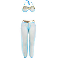 Set de Lenceria India Style Azul