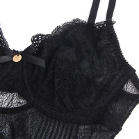 Body Encaje con Cierre Interior Negro