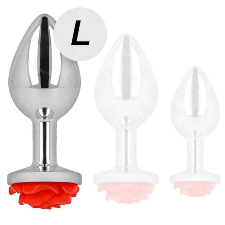 Plug Anal Rosa Roja L