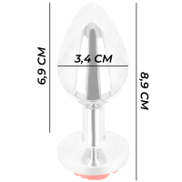 Plug Anal Rosa Roja Talla M