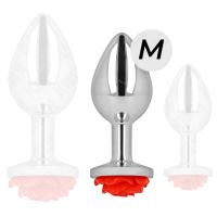 Plug Anal Rosa Roja Talla M