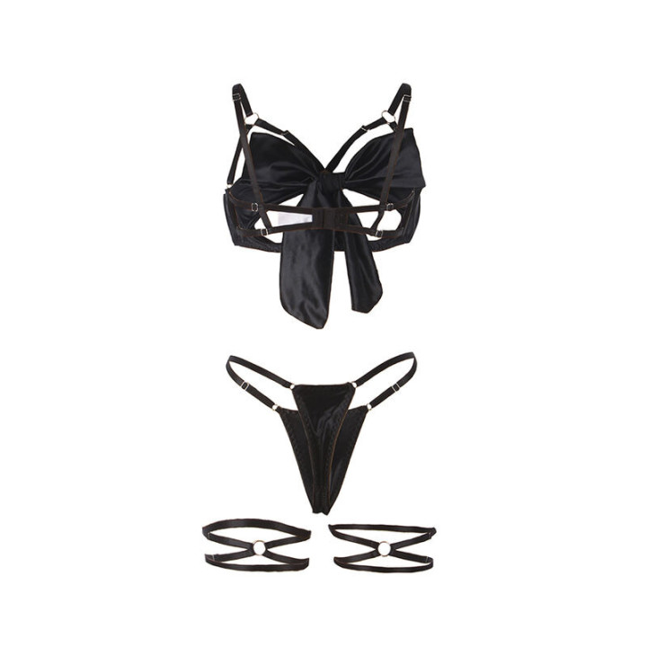 Set Sujetador con Lazo Negro