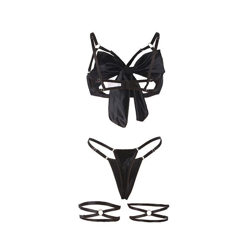 Set Sujetador con Lazo Negro