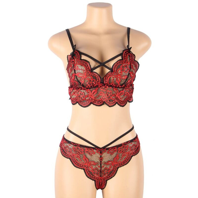 Set Dos Piezas Top y Panties Encaje