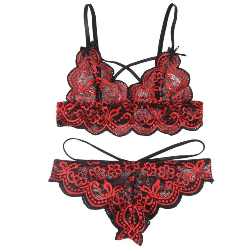 Set Dos Piezas Top y Panties Encaje
