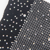 Guantes Transparentes con Brillo Negro